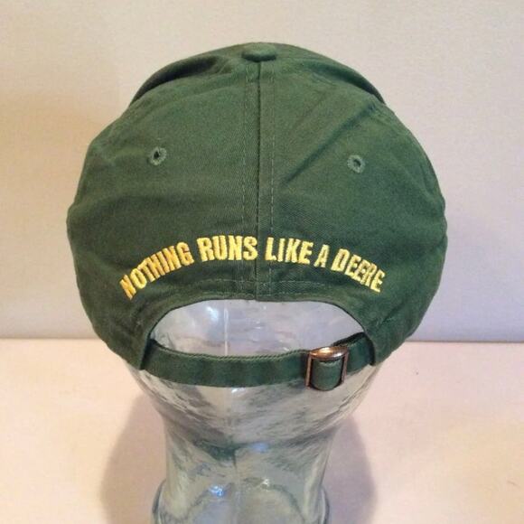 John Deere Owner's Edition Green Yellow Logo Adjustable Baseball Cap - Picture 4 of 4